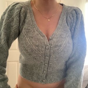 Abercrombie and Fitch puff sleeve sweater